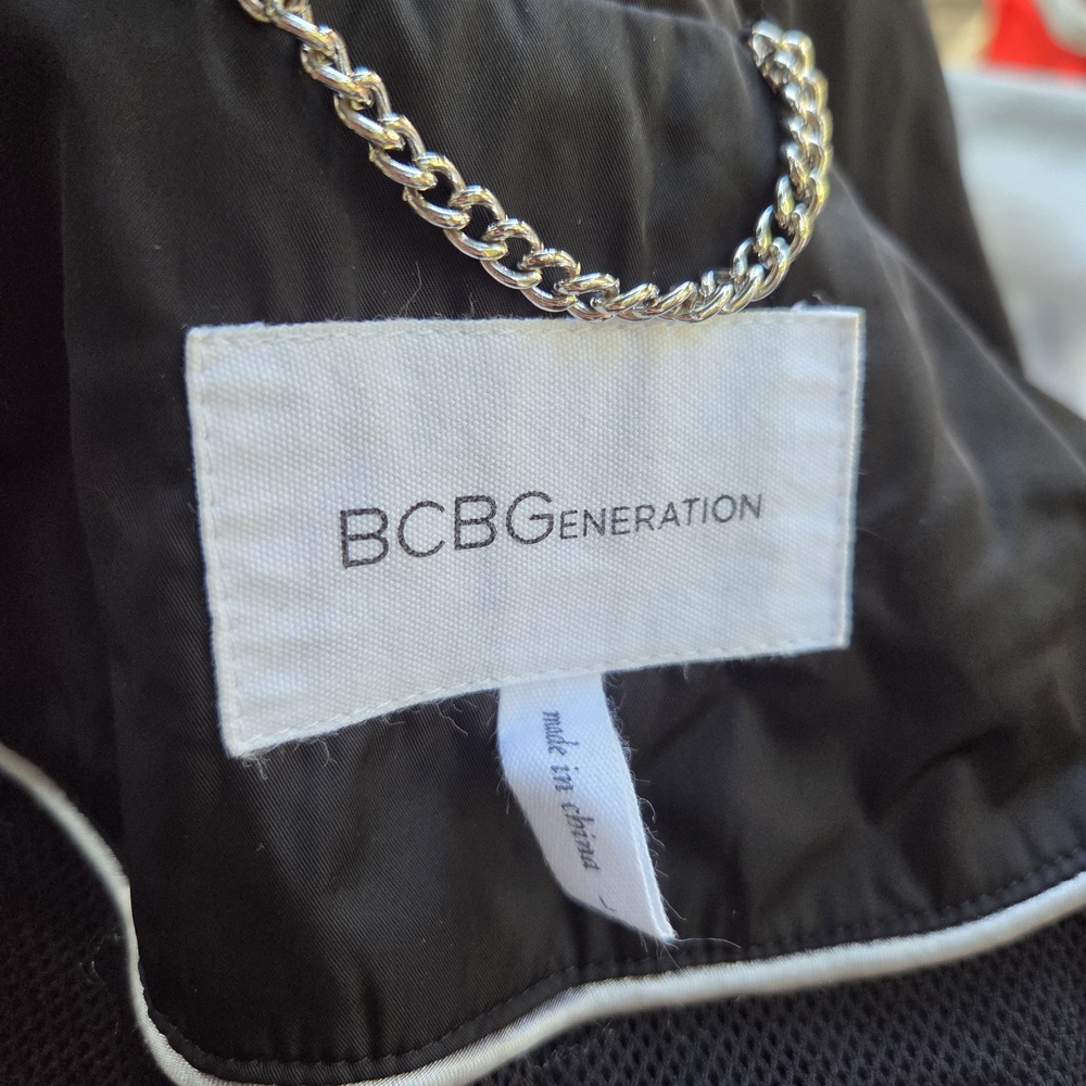 Bcbgeneration Black Utility Jacket Size Large - image 6